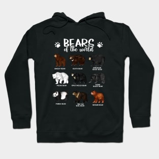 Bears of the world - Types of bears Hoodie